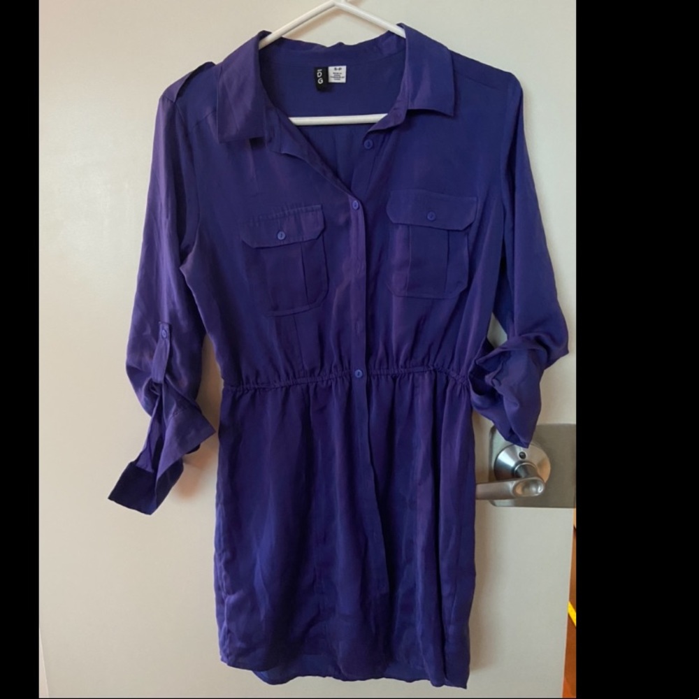 Comfortable & flattering indigo dress size S